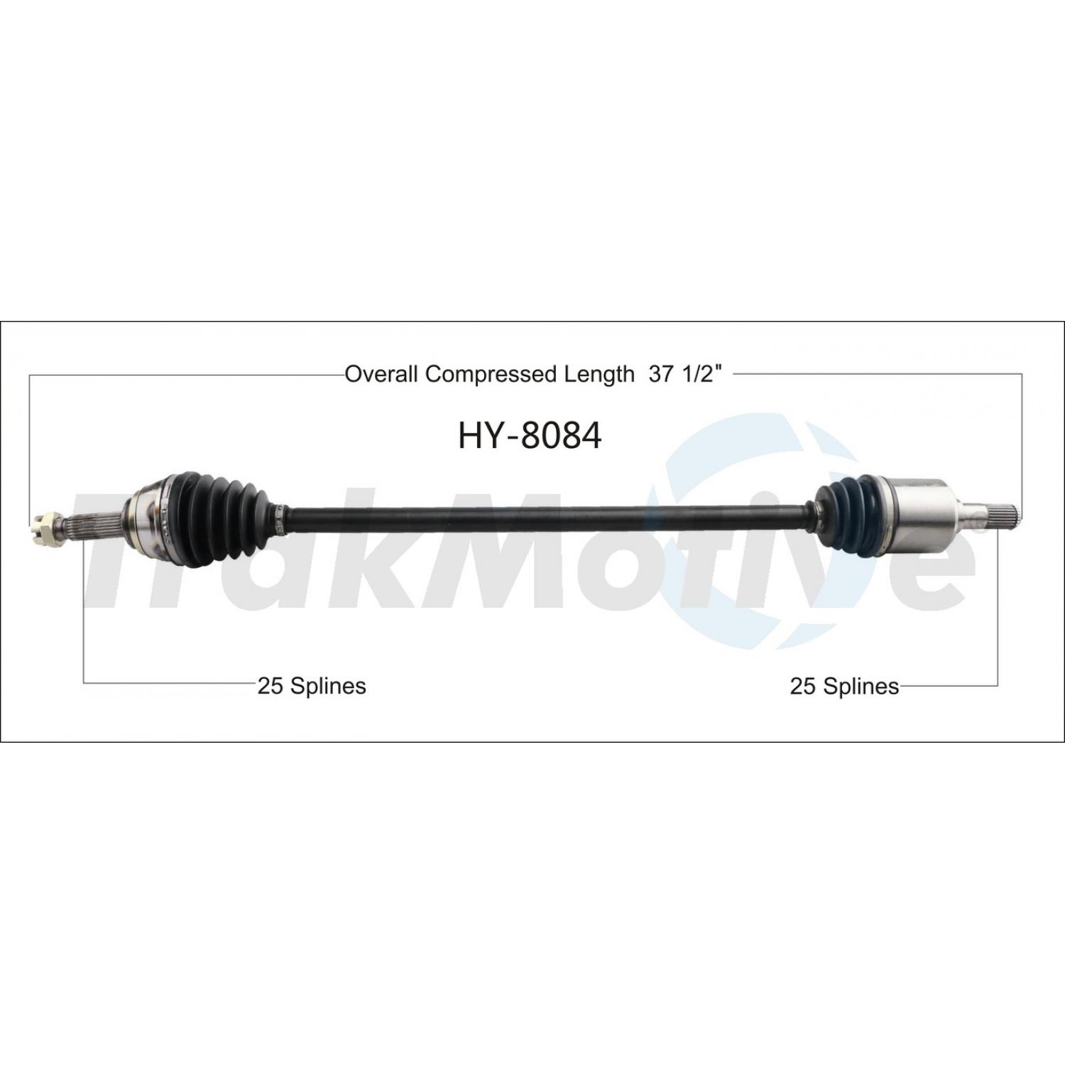 TrakMotive HY8084 - CV Axle Shaft TrakMotive HY8084 CV Axle Shaft product image 1 of 3