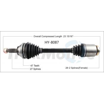 TrakMotive HY8087 CV Axle Shaft product image 1 of 3