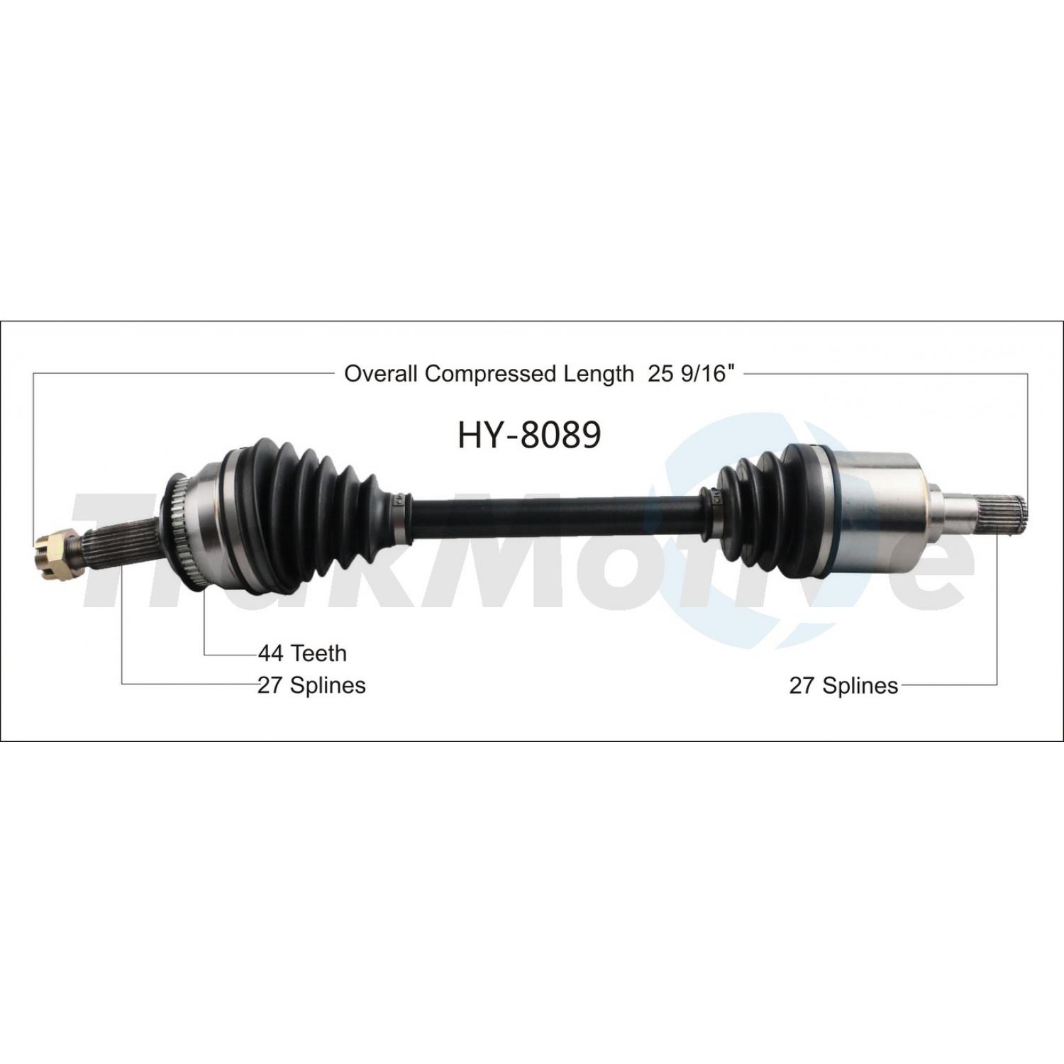 TrakMotive HY8089 - CV Axle Shaft TrakMotive HY8089 CV Axle Shaft product image 1 of 3
