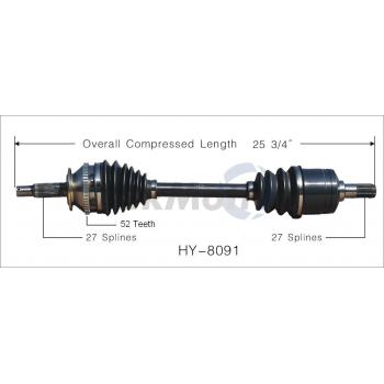 TrakMotive HY8091 CV Axle Shaft product image 1 of 3