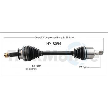 TrakMotive HY8094 CV Axle Shaft product image 1 of 3