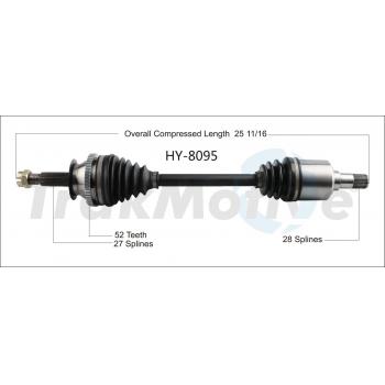TrakMotive HY8095 CV Axle Shaft product image 1 of 3