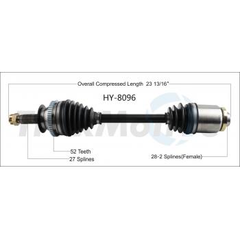 TrakMotive HY8096 CV Axle Shaft product image 1 of 3