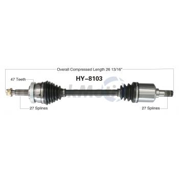 TrakMotive HY8103 CV Axle Shaft product image 1 of 3