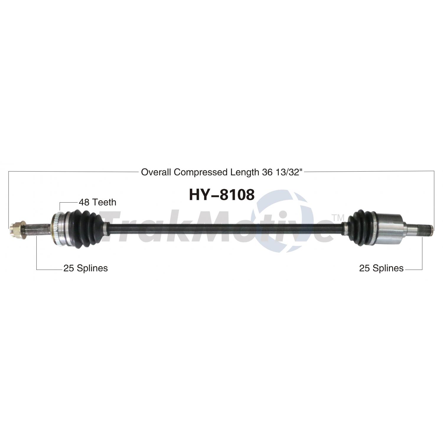 TrakMotive HY8108 - CV Axle Shaft TrakMotive HY8108 CV Axle Shaft product image 1 of 3