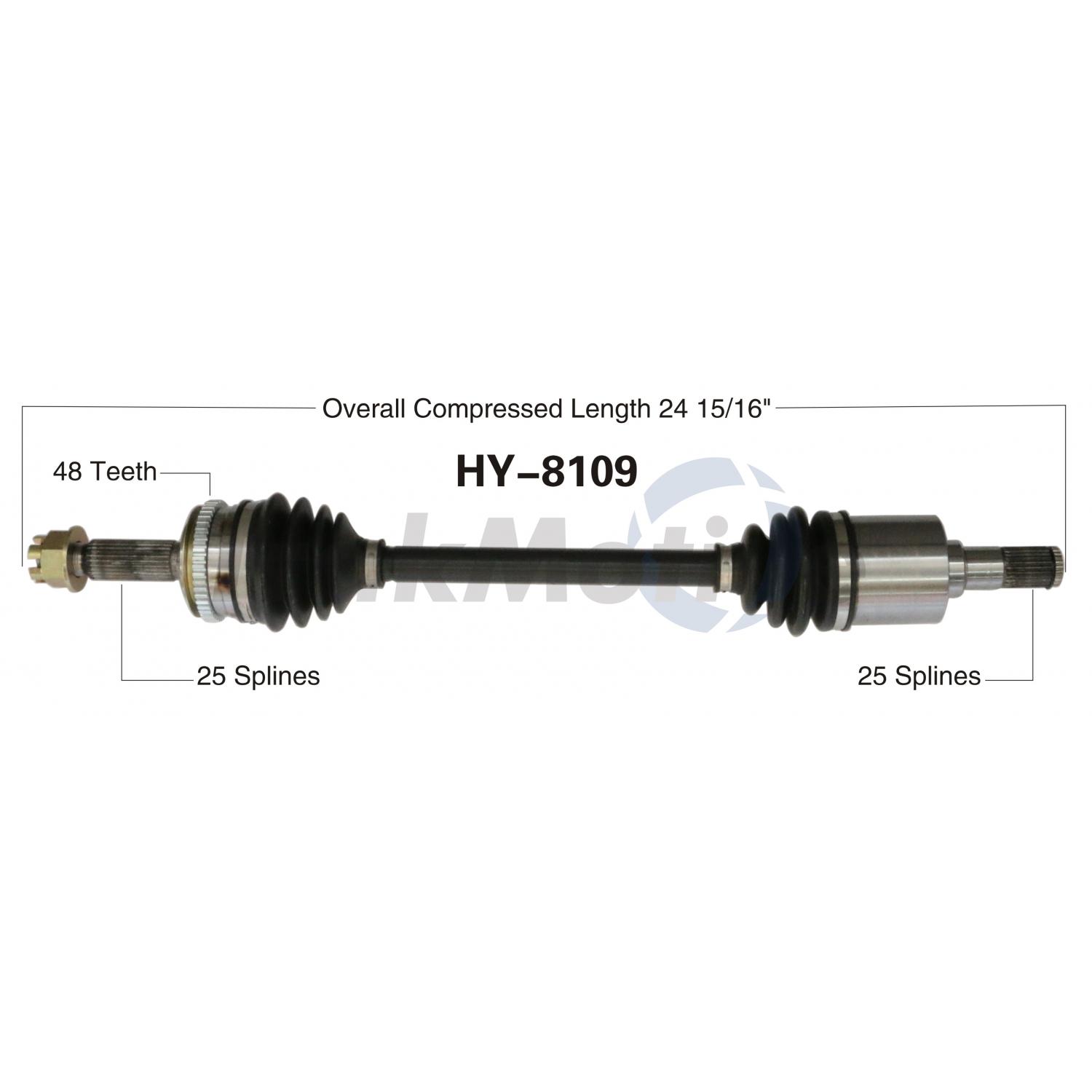 TrakMotive HY8109 - CV Axle Shaft TrakMotive HY8109 CV Axle Shaft product image 1 of 3
