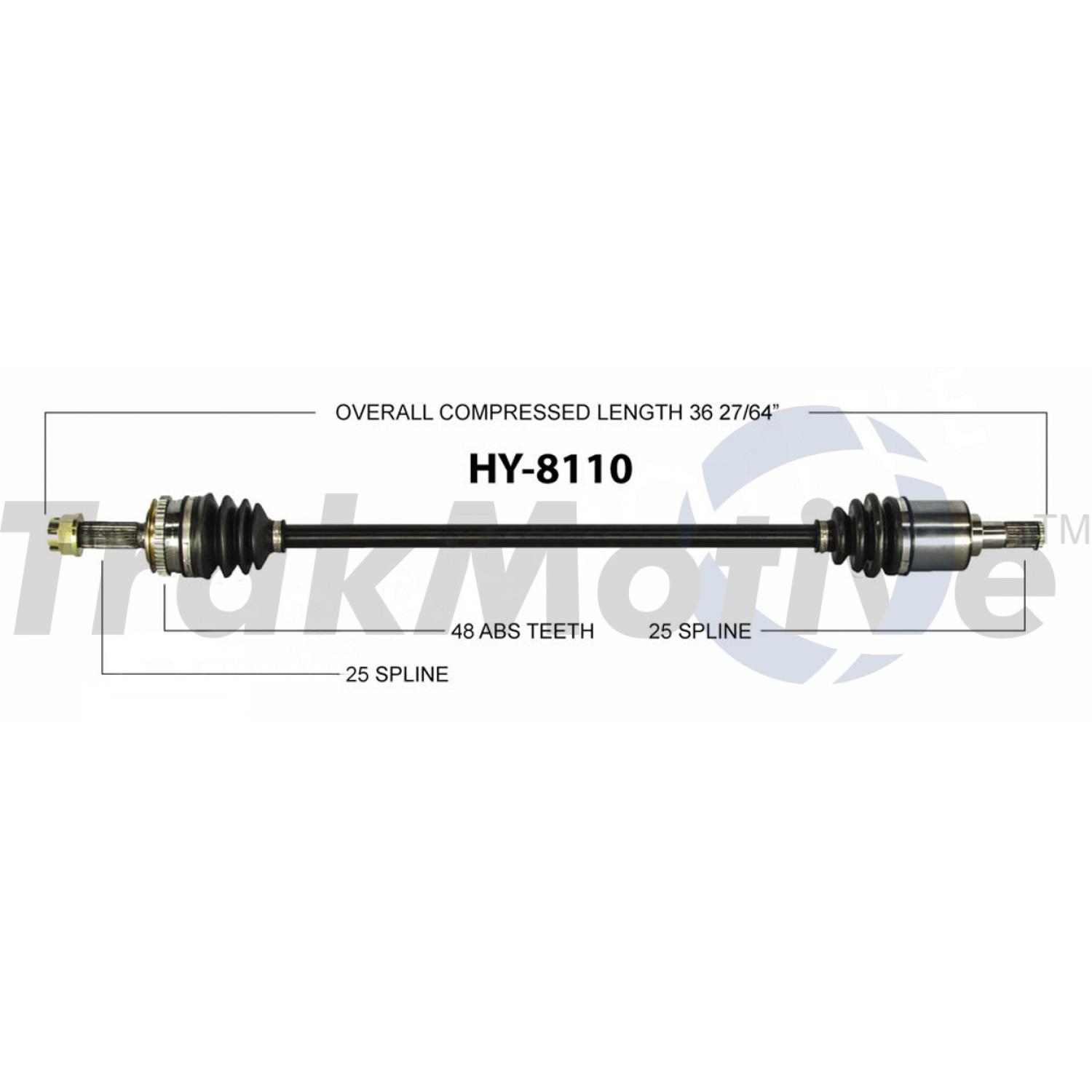 TrakMotive HY8110 CV Axle Shaft product image 1 of 3