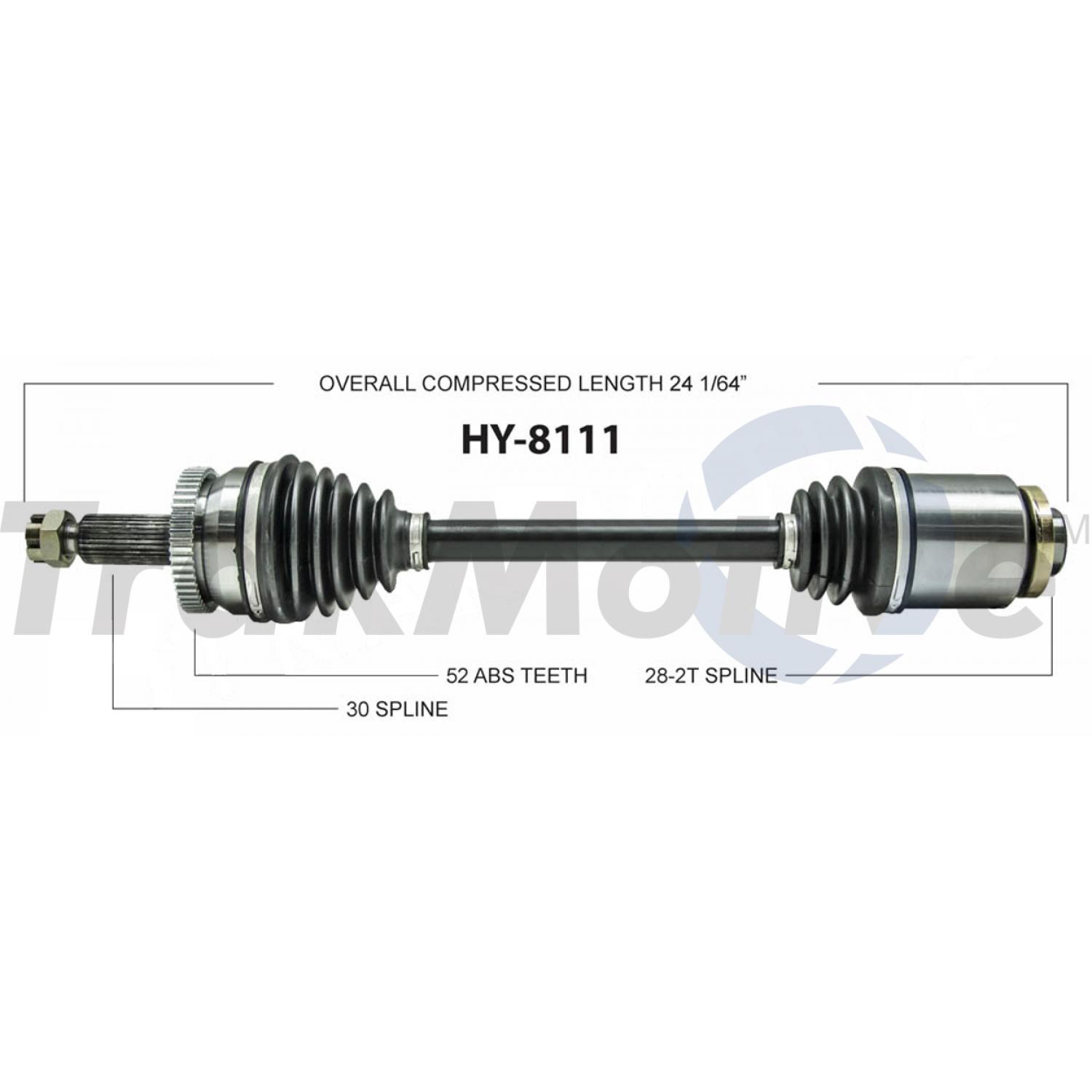 TrakMotive HY8111 CV Axle Shaft product image 1 of 3