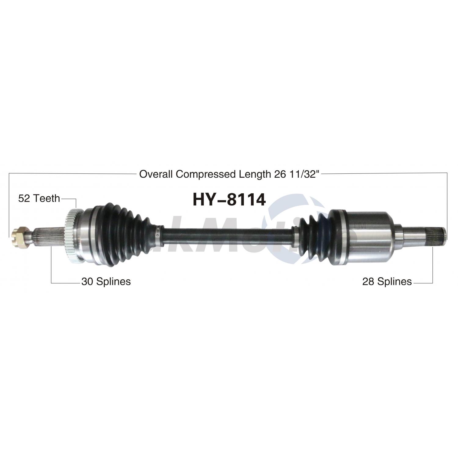 TrakMotive HY8114 - CV Axle Shaft TrakMotive HY8114 CV Axle Shaft product image 1 of 3