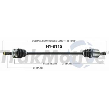TrakMotive HY8115 CV Axle Shaft product image 1 of 3