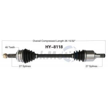 TrakMotive HY8118 - CV Axle Shaft TrakMotive HY8118 CV Axle Shaft product image 1 of 3