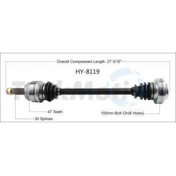 TrakMotive HY8119 - CV Axle Shaft TrakMotive HY8119 CV Axle Shaft product image 1 of 3