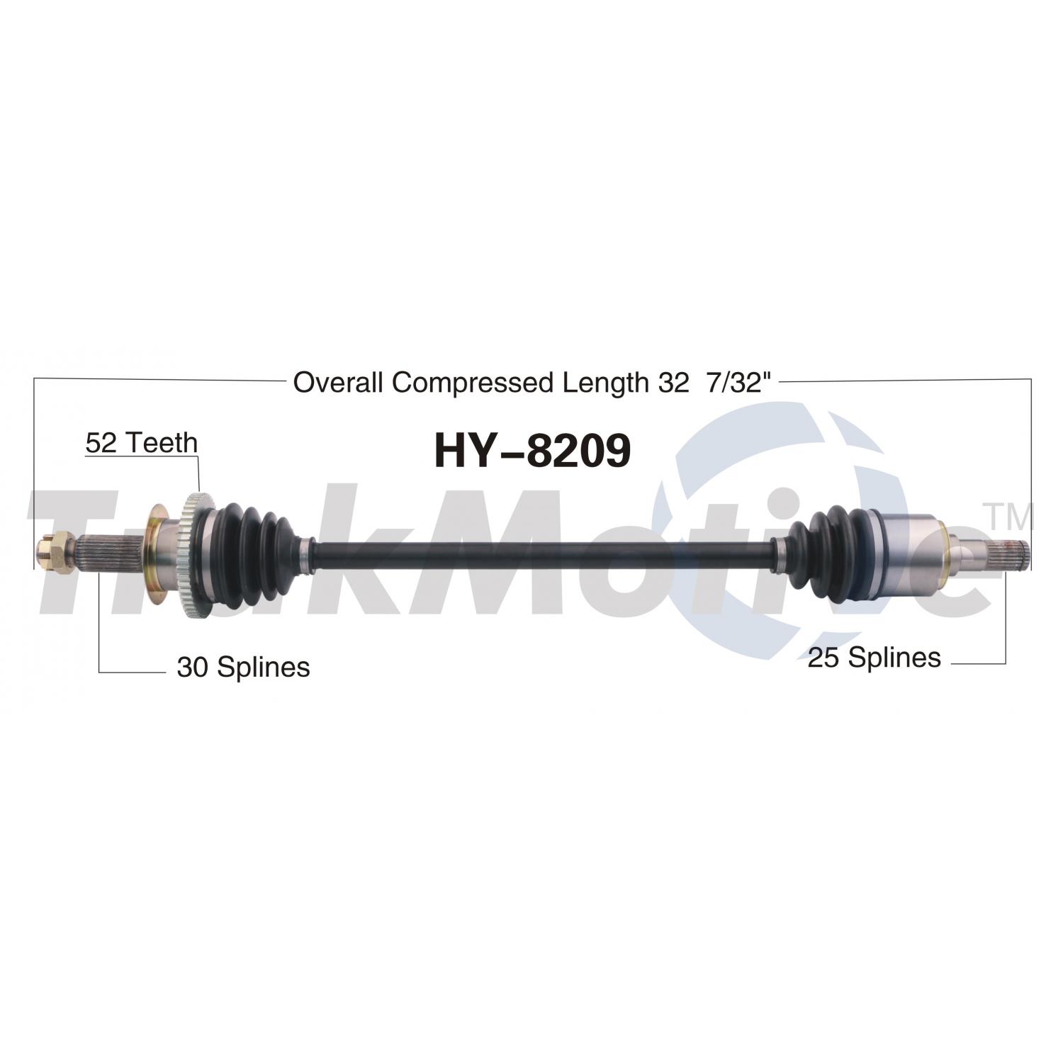 TrakMotive HY8209 - CV Axle Shaft TrakMotive HY8209 CV Axle Shaft product image 1 of 3