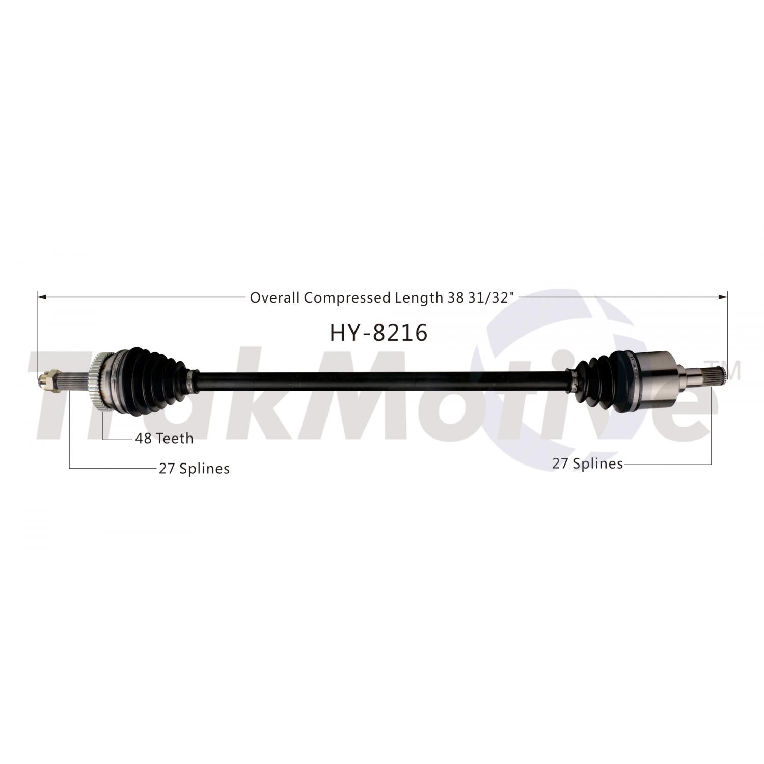 TrakMotive HY8216 - CV Axle Shaft TrakMotive HY8216 CV Axle Shaft product image 1 of 3