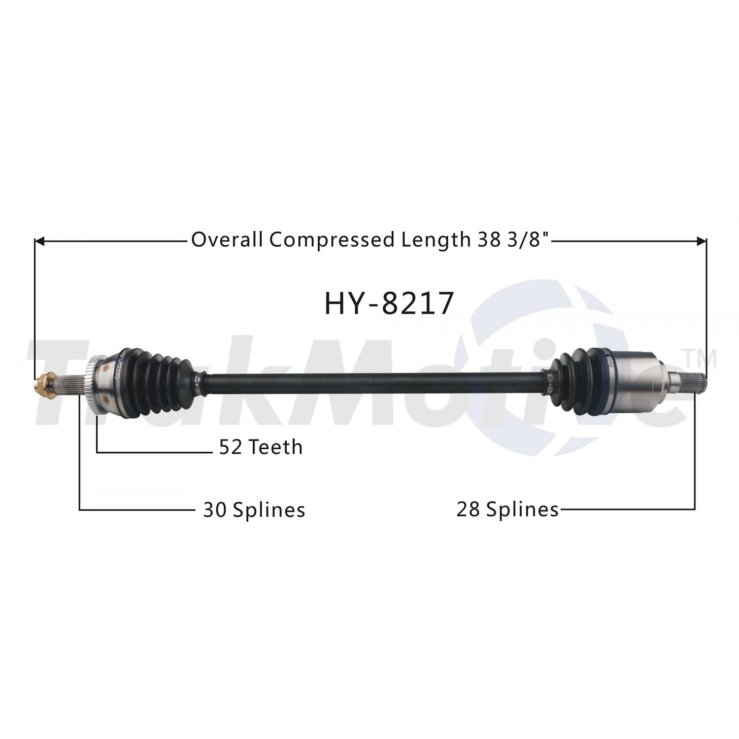 TrakMotive HY8217 - CV Axle Shaft TrakMotive HY8217 CV Axle Shaft product image 1 of 3