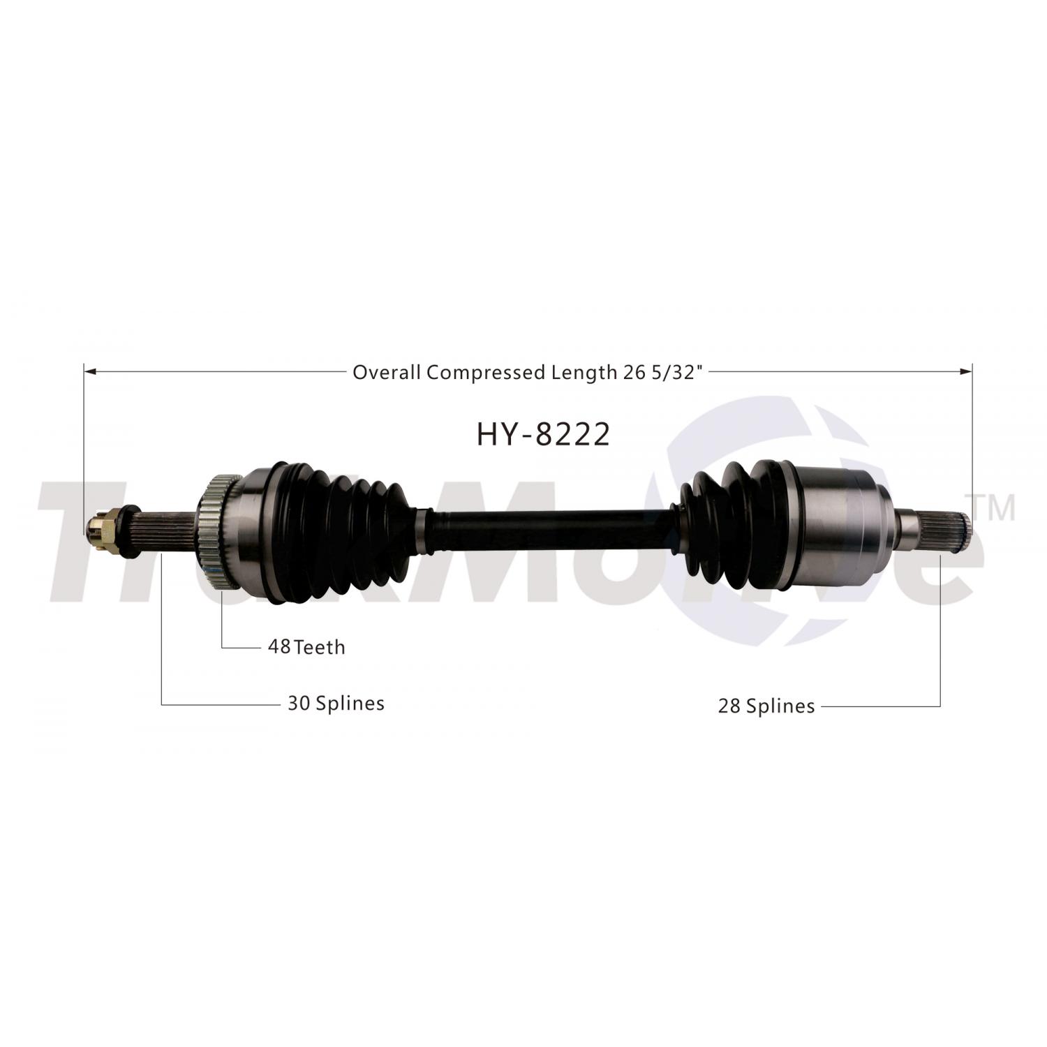 TrakMotive HY8222 - CV Axle Shaft TrakMotive HY8222 CV Axle Shaft product image 1 of 3
