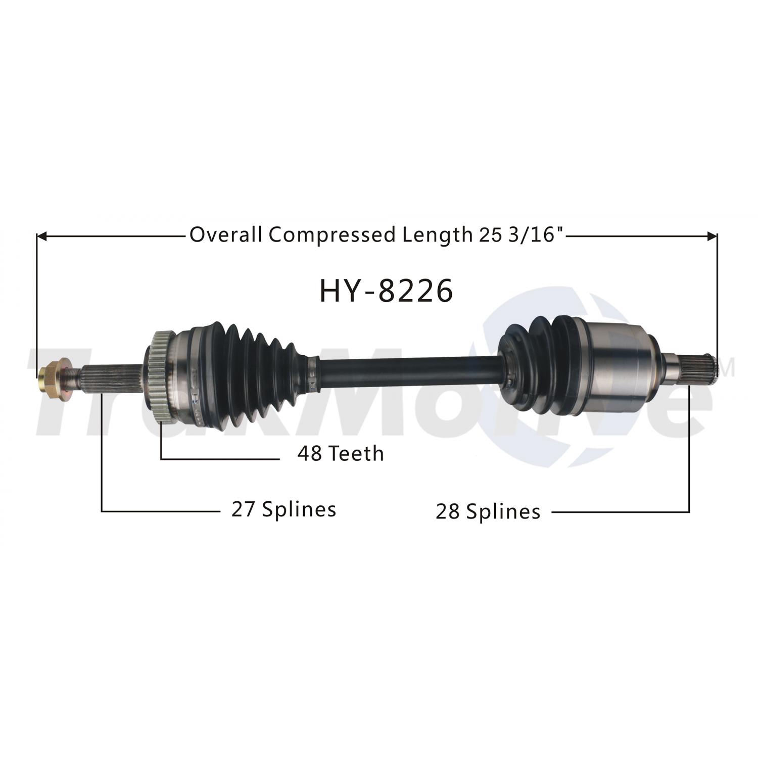 TrakMotive HY8226 - CV Axle Shaft TrakMotive HY8226 CV Axle Shaft product image 1 of 3