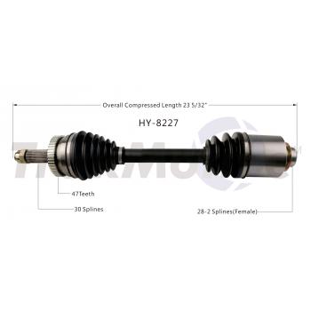 TrakMotive HY8227 - CV Axle Shaft TrakMotive HY8227 CV Axle Shaft product image 1 of 3