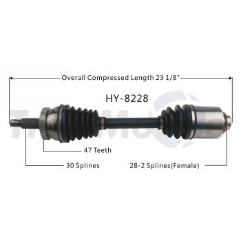 TrakMotive HY8228 CV Axle Shaft product image 1 of 3