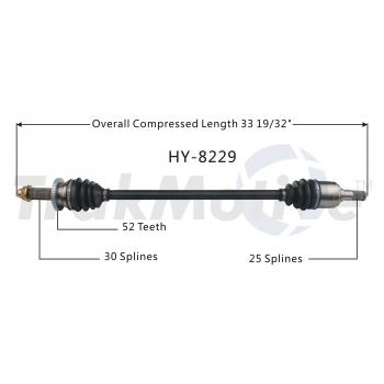 TrakMotive HY8229 CV Axle Shaft product image 1 of 3