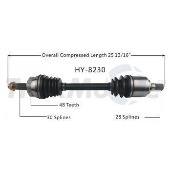 TrakMotive HY8230 CV Axle Shaft product image 1 of 3