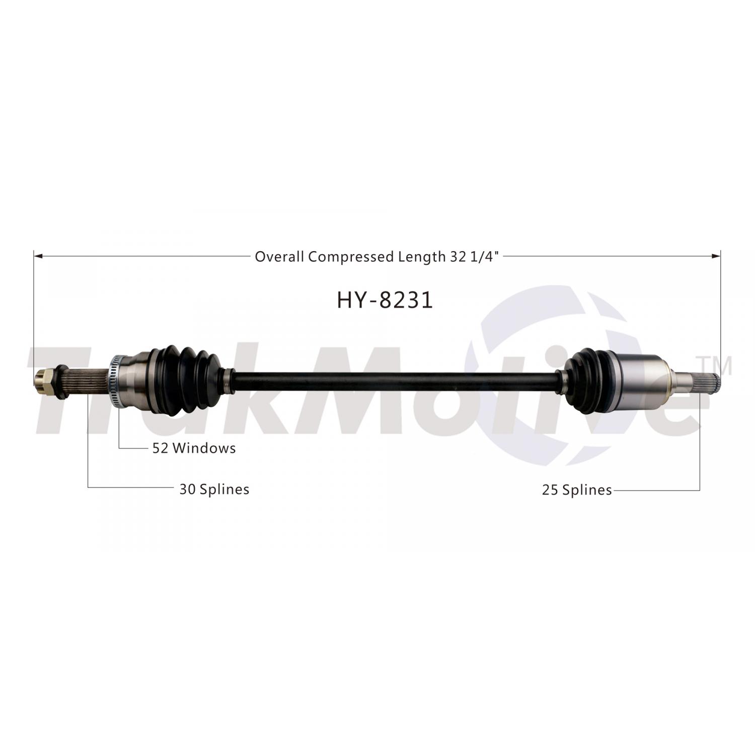 TrakMotive HY8231 - CV Axle Shaft TrakMotive HY8231 CV Axle Shaft product image 1 of 3