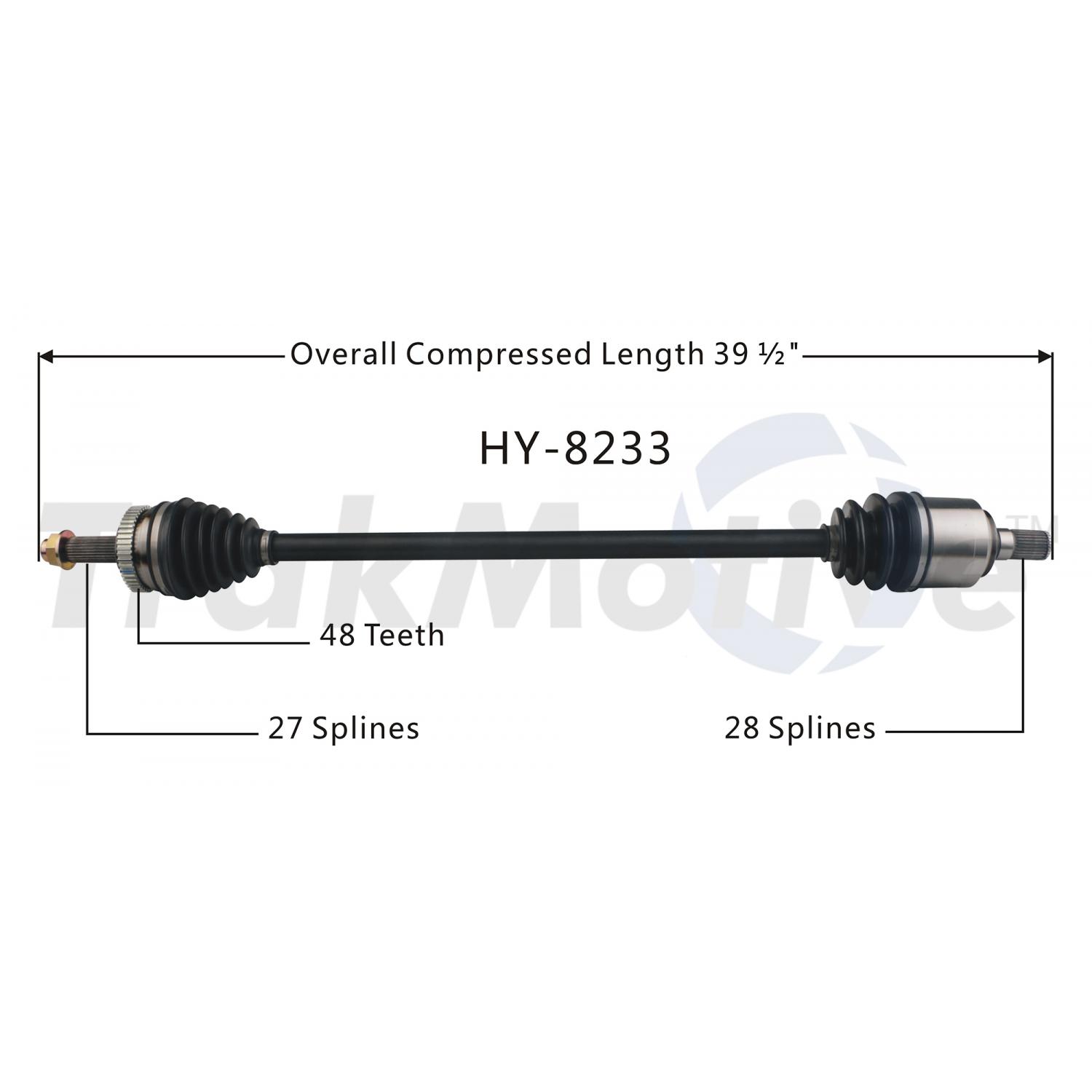 TrakMotive HY8233 - CV Axle Shaft TrakMotive HY8233 CV Axle Shaft product image 1 of 3
