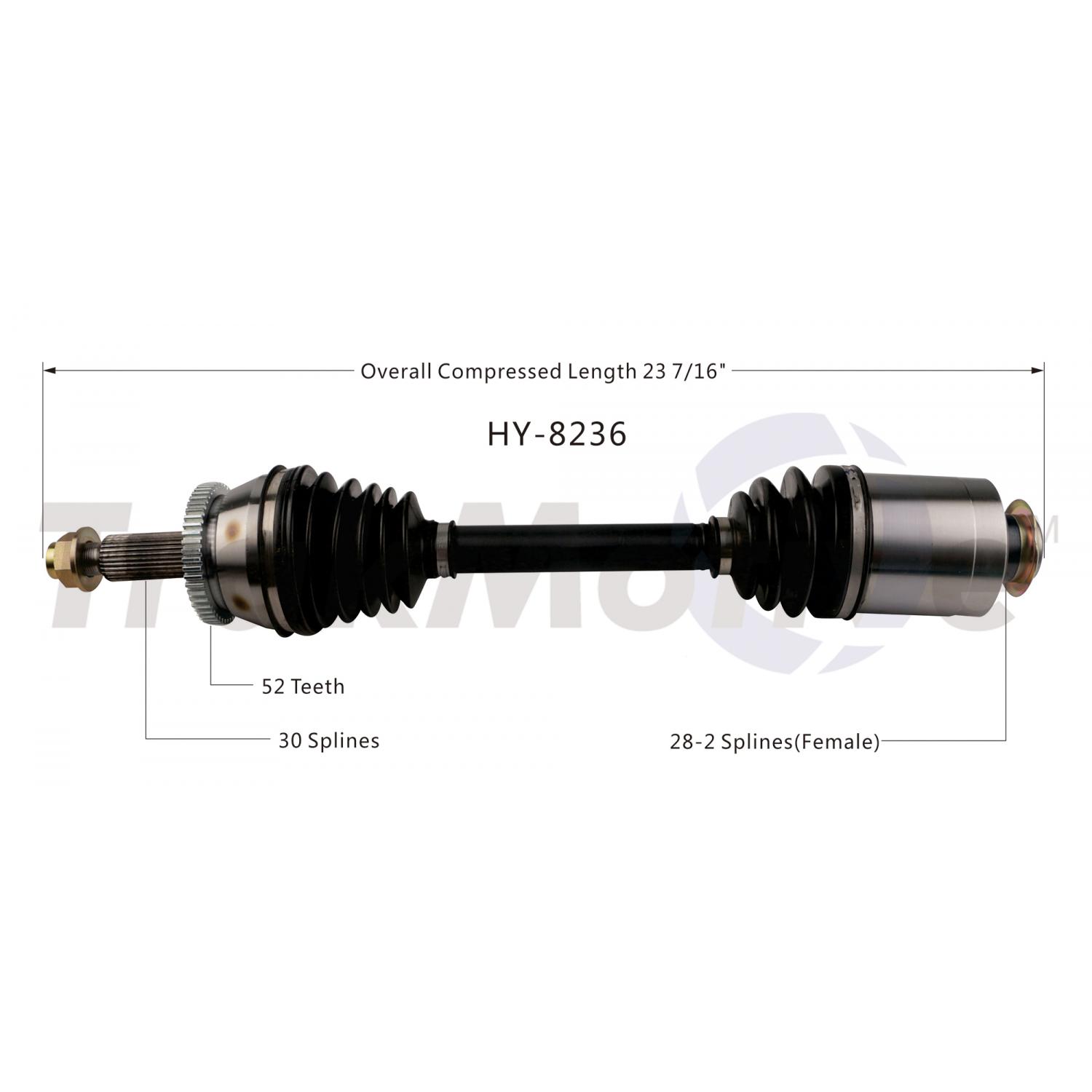 TrakMotive HY8236 CV Axle Shaft product image 1 of 3