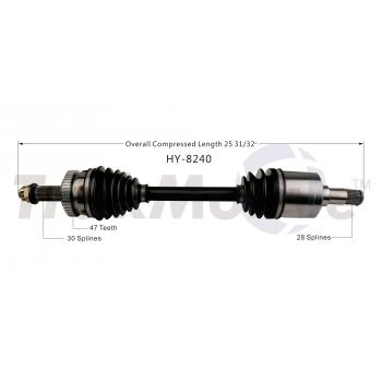 TrakMotive HY8240 - CV Axle Shaft TrakMotive HY8240 CV Axle Shaft product image 1 of 3
