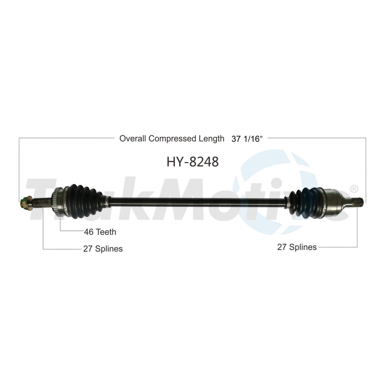 TrakMotive HY8248 - CV Axle Shaft TrakMotive HY8248 CV Axle Shaft product image 1 of 3