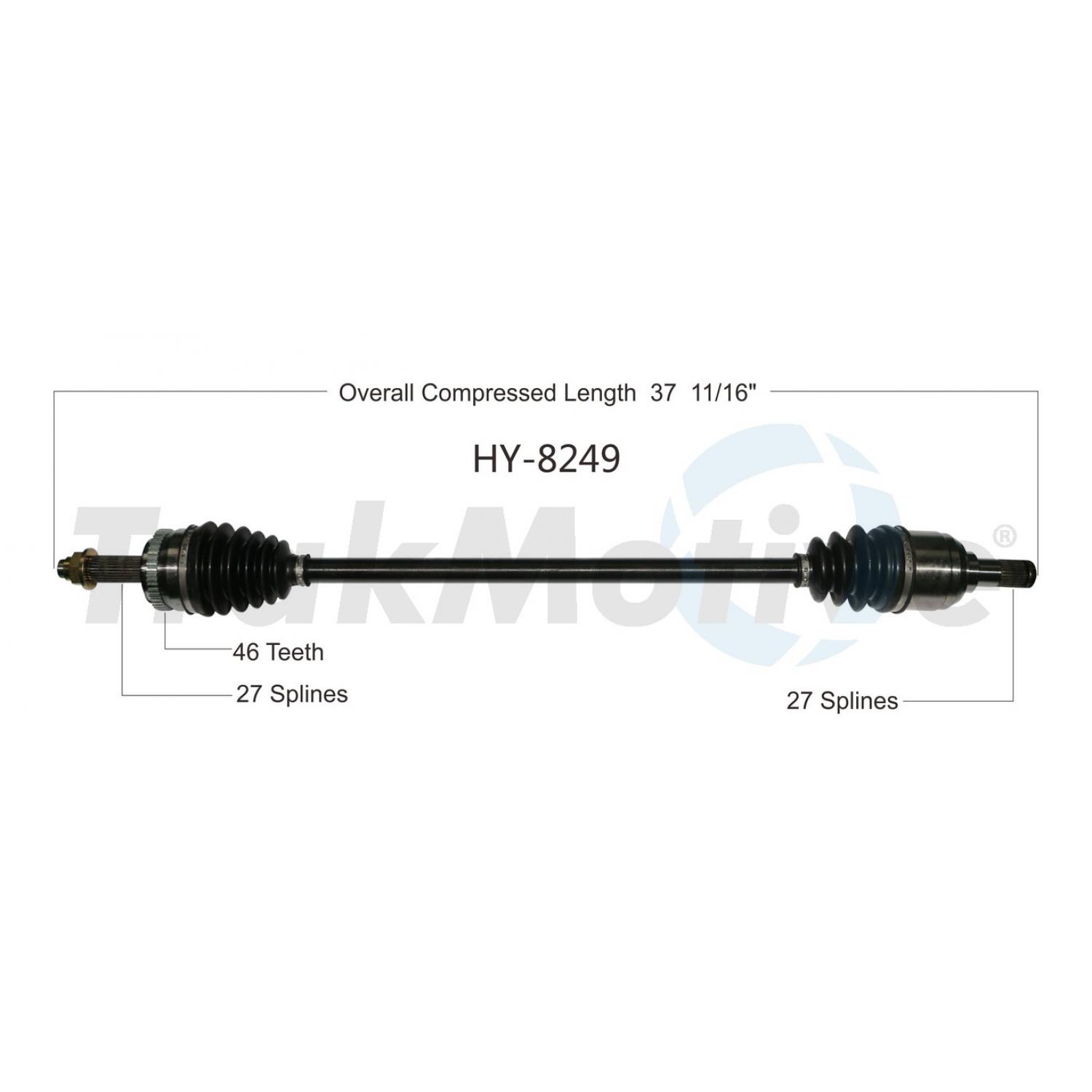 TrakMotive HY8249 - CV Axle Shaft TrakMotive HY8249 CV Axle Shaft product image 1 of 3