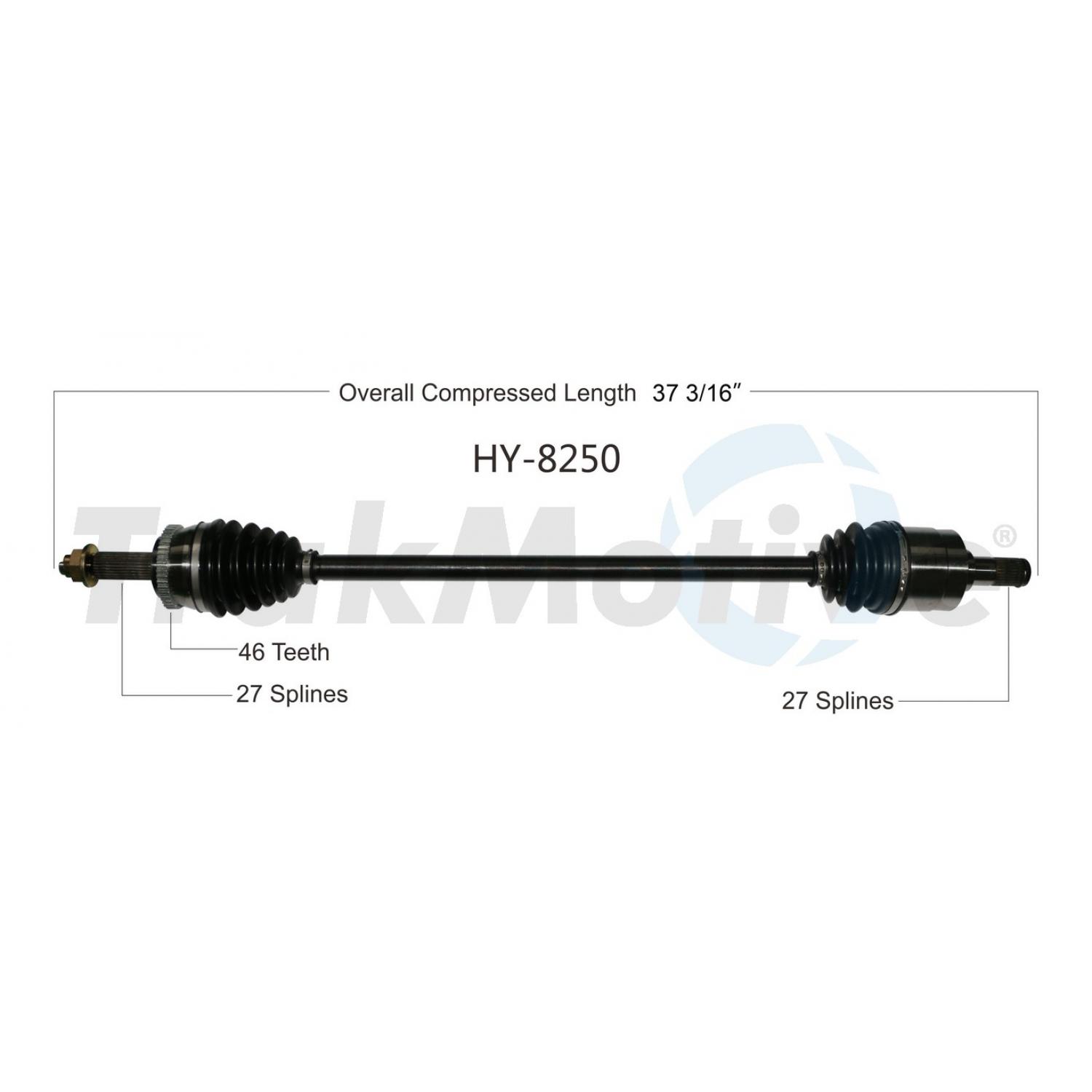 TrakMotive HY8250 - CV Axle Shaft TrakMotive HY8250 CV Axle Shaft product image 1 of 3