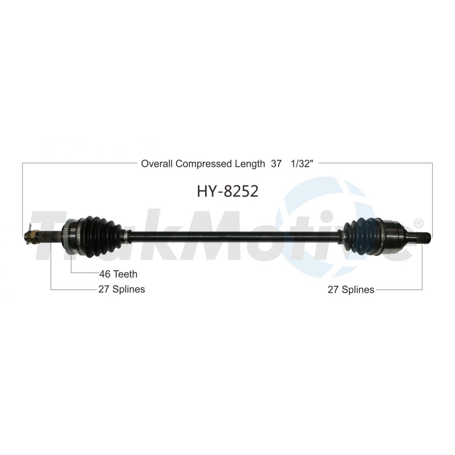 TrakMotive HY8252 - CV Axle Shaft TrakMotive HY8252 CV Axle Shaft product image 1 of 3