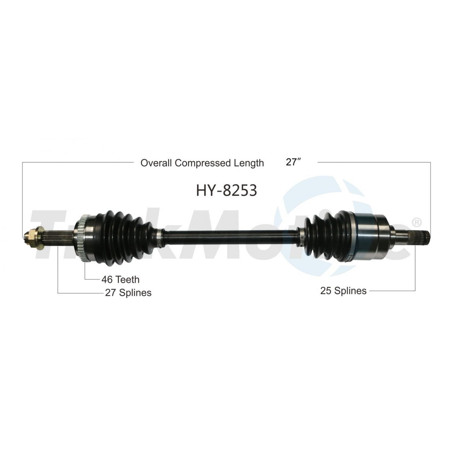 TrakMotive HY8253 - CV Axle Shaft TrakMotive HY8253 CV Axle Shaft product image 1 of 3