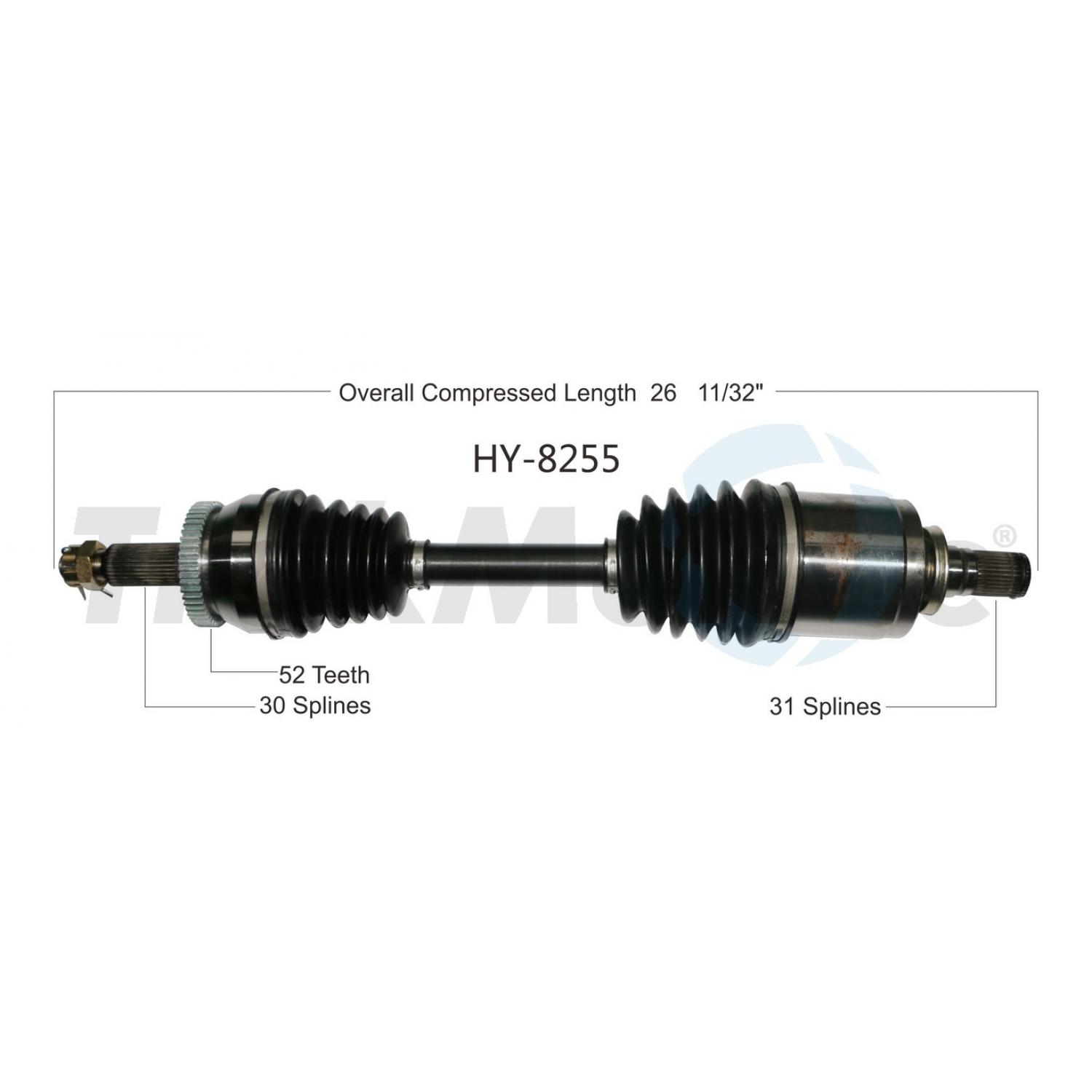 TrakMotive HY8255 - CV Axle Shaft TrakMotive HY8255 CV Axle Shaft product image 1 of 3