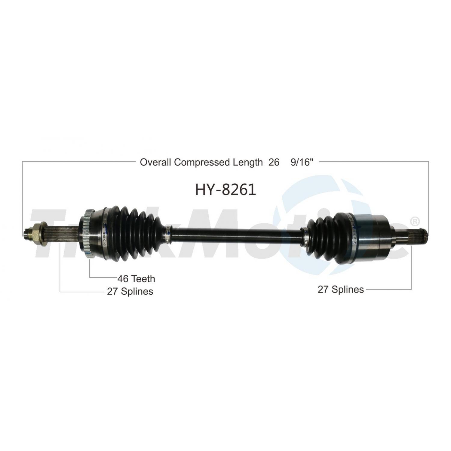TrakMotive HY8261 - CV Axle Shaft TrakMotive HY8261 CV Axle Shaft product image 1 of 3