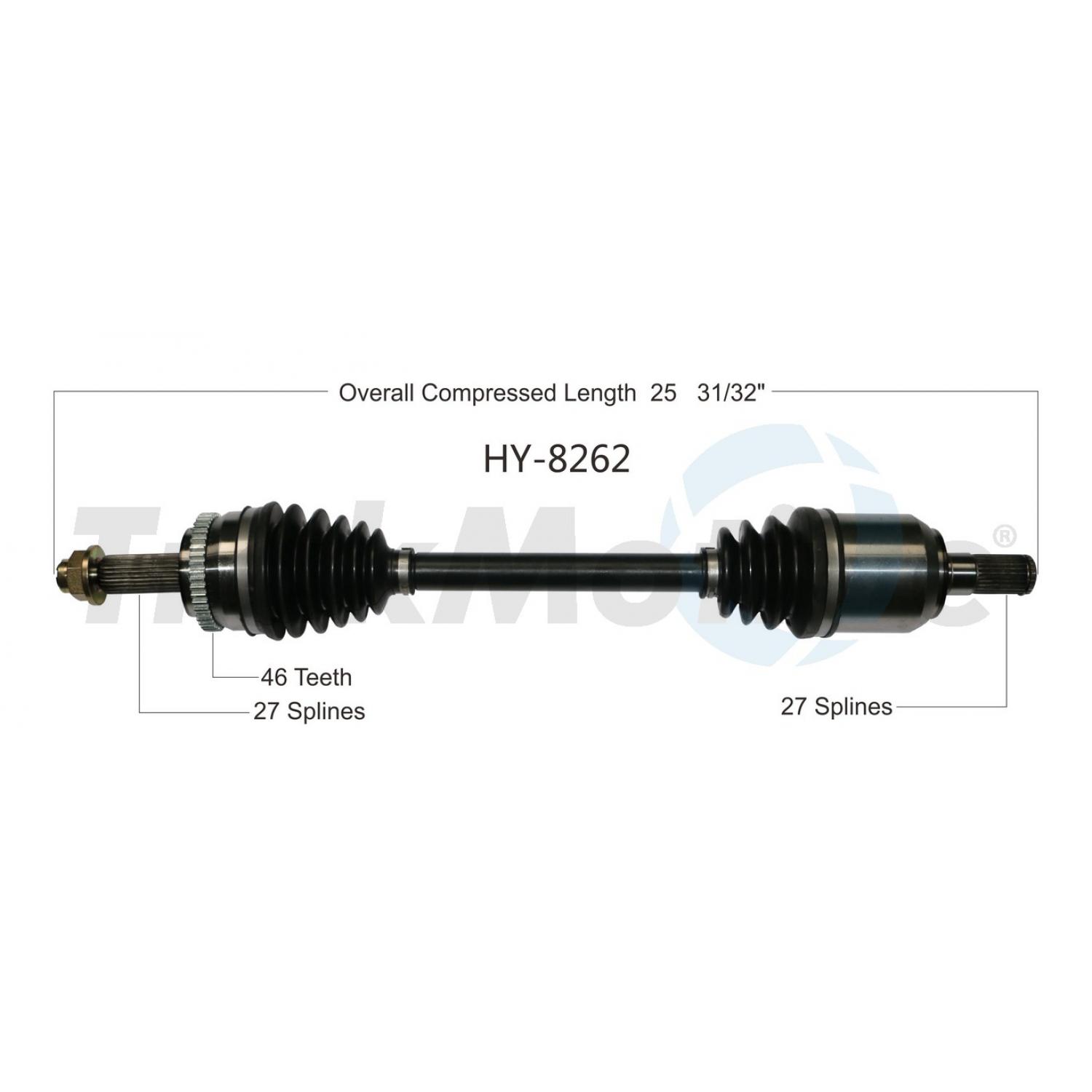 TrakMotive HY8262 - CV Axle Shaft TrakMotive HY8262 CV Axle Shaft product image 1 of 3