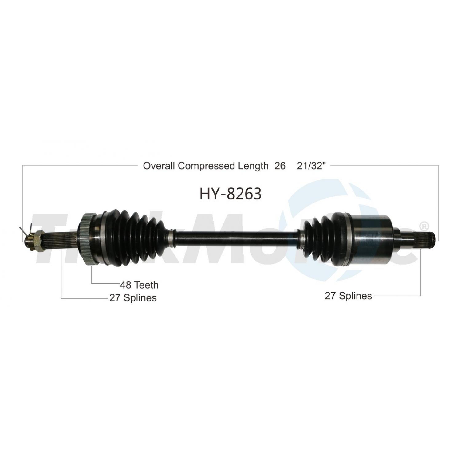 TrakMotive HY8263 - CV Axle Shaft TrakMotive HY8263 CV Axle Shaft product image 1 of 3