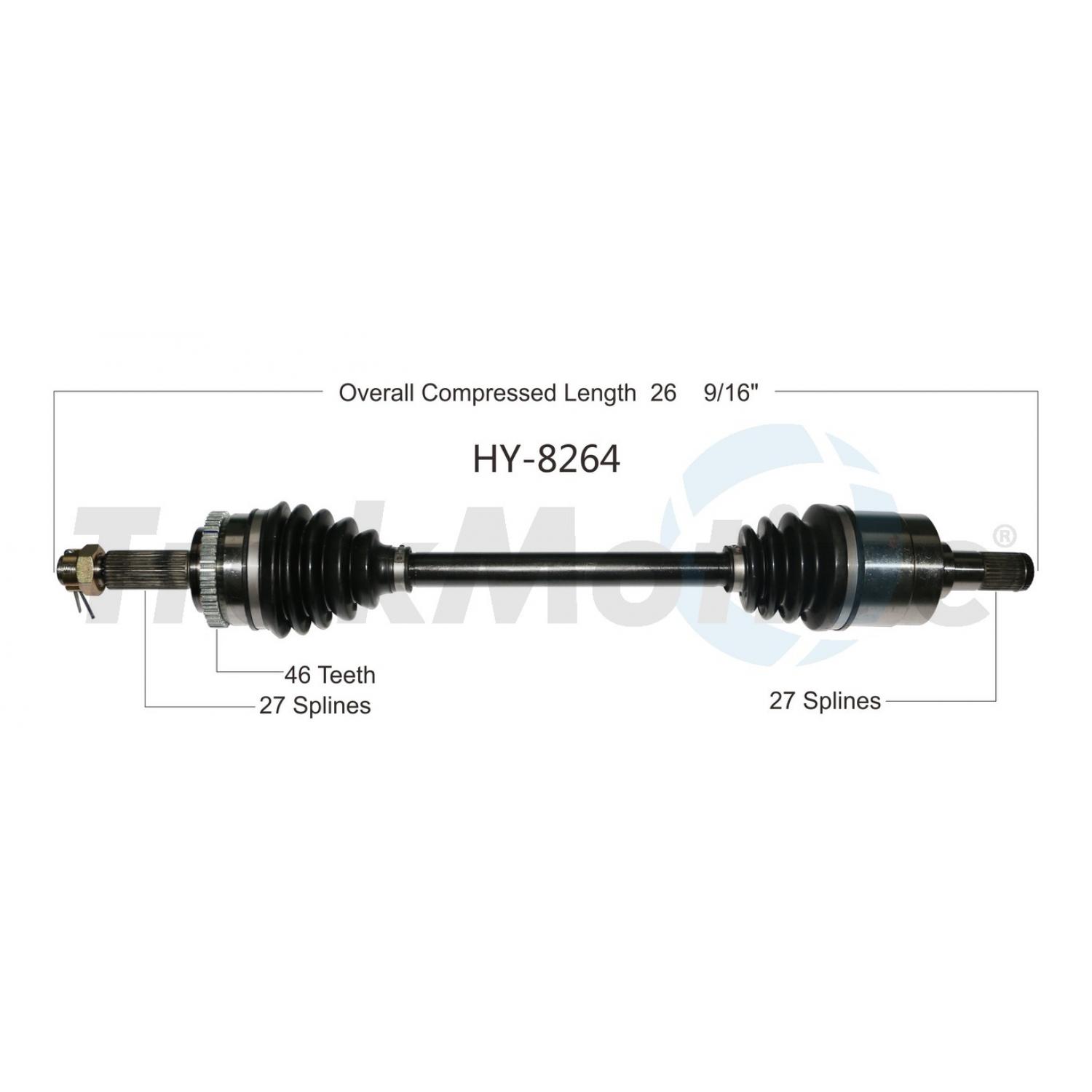 TrakMotive HY8264 - CV Axle Shaft TrakMotive HY8264 CV Axle Shaft product image 1 of 3