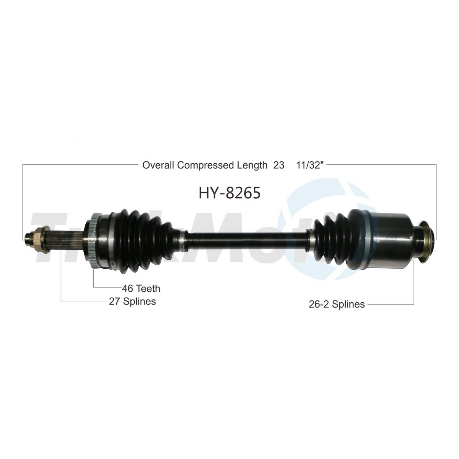 TrakMotive HY8265 - CV Axle Shaft TrakMotive HY8265 CV Axle Shaft product image 1 of 3