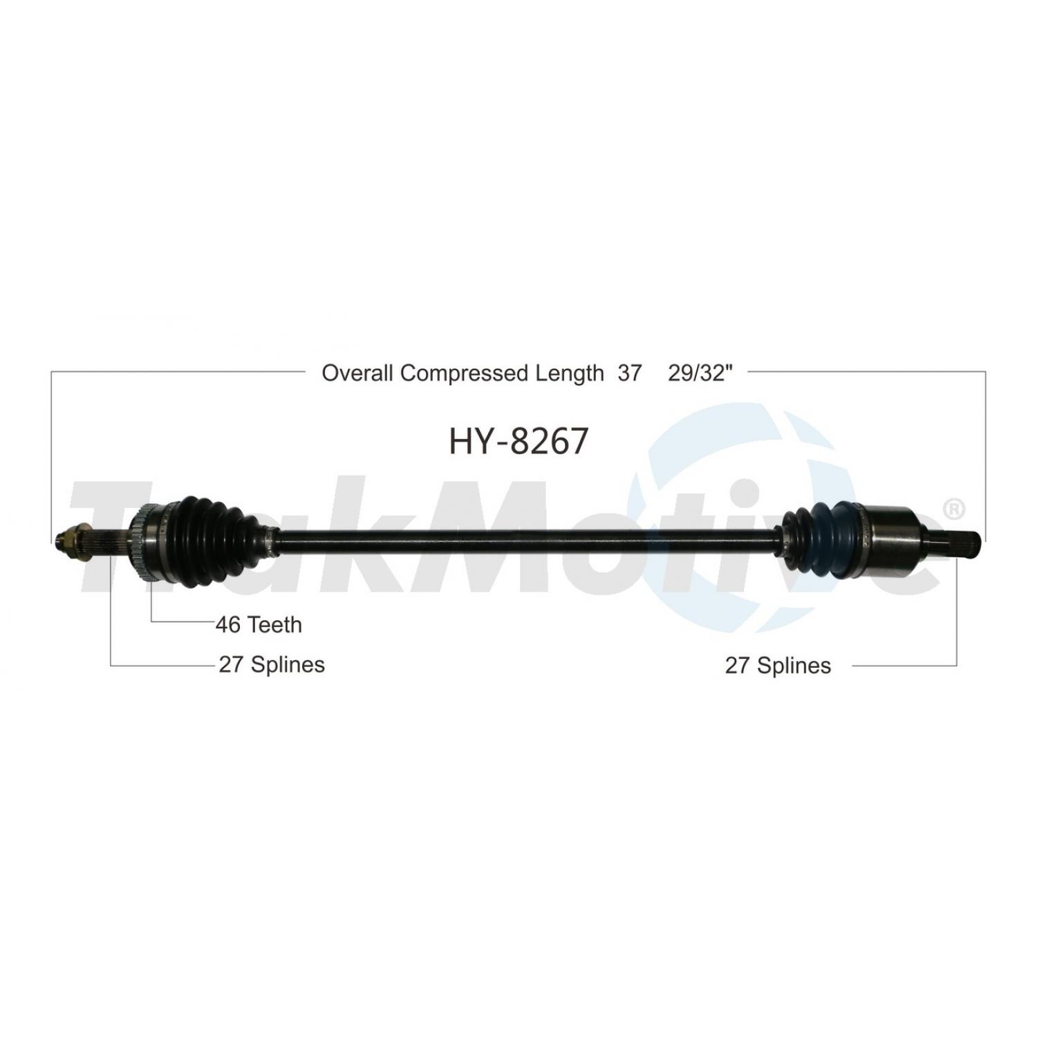 TrakMotive HY8267 - CV Axle Shaft TrakMotive HY8267 CV Axle Shaft product image 1 of 3