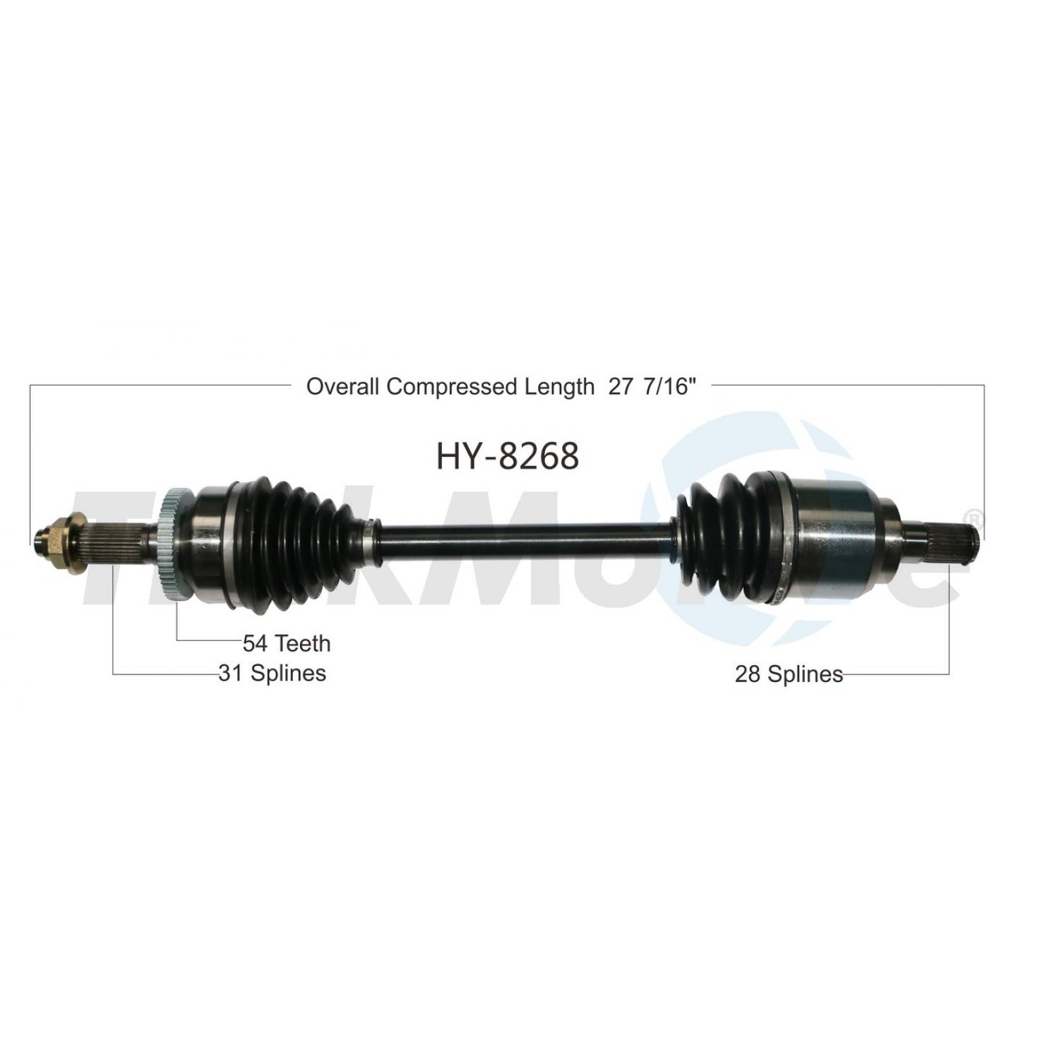 TrakMotive HY8268 - CV Axle Shaft TrakMotive HY8268 CV Axle Shaft product image 1 of 3