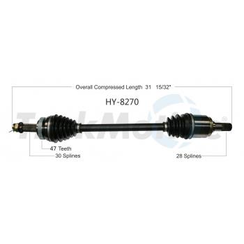 TrakMotive HY8270 - CV Axle Shaft TrakMotive HY8270 CV Axle Shaft product image 1 of 3
