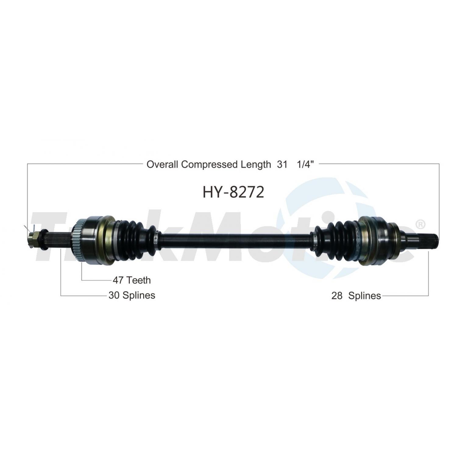 TrakMotive HY8272 - CV Axle Shaft TrakMotive HY8272 CV Axle Shaft product image 1 of 3