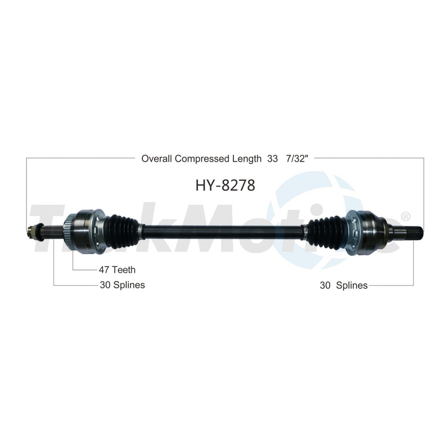 TrakMotive HY8278 - CV Axle Shaft TrakMotive HY8278 CV Axle Shaft product image 1 of 3