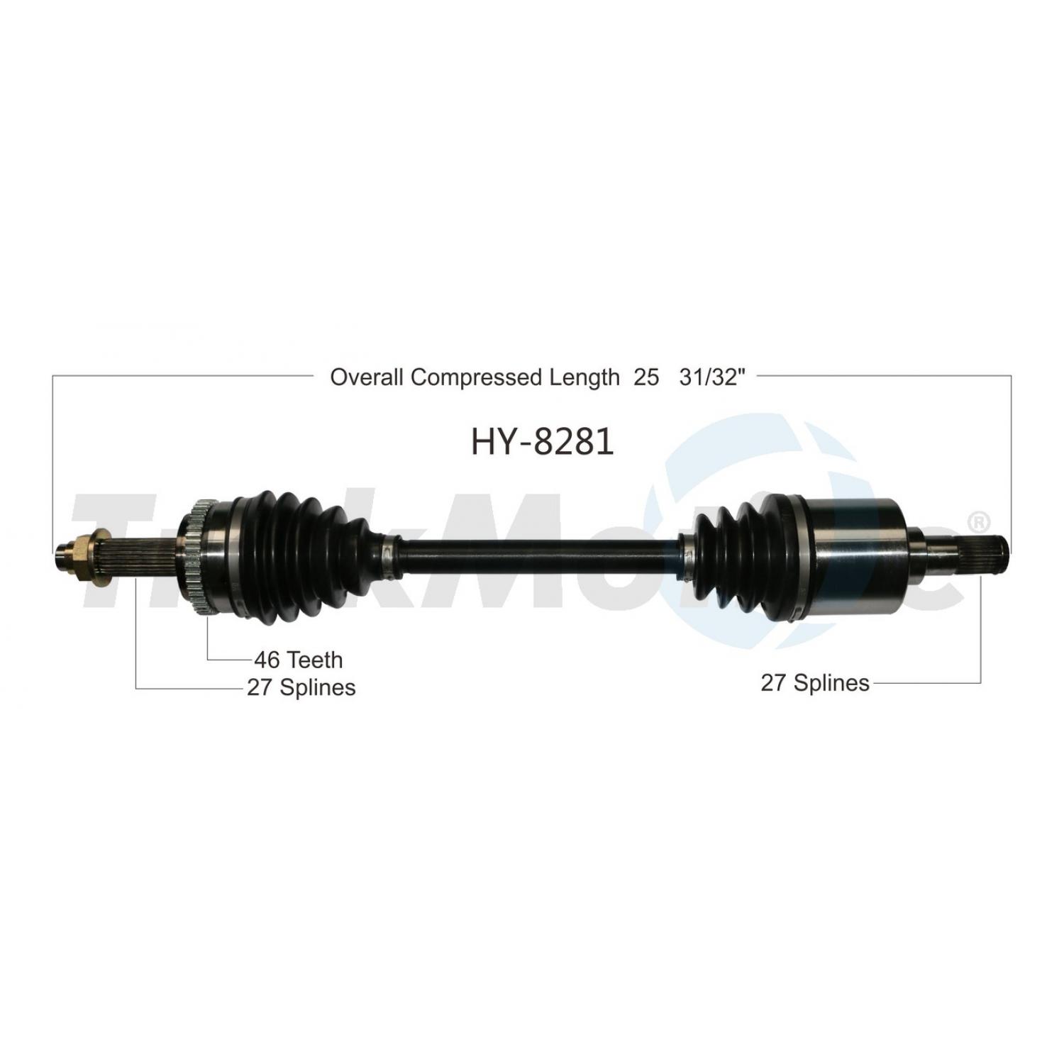 TrakMotive HY8281 - CV Axle Shaft TrakMotive HY8281 CV Axle Shaft product image 1 of 3