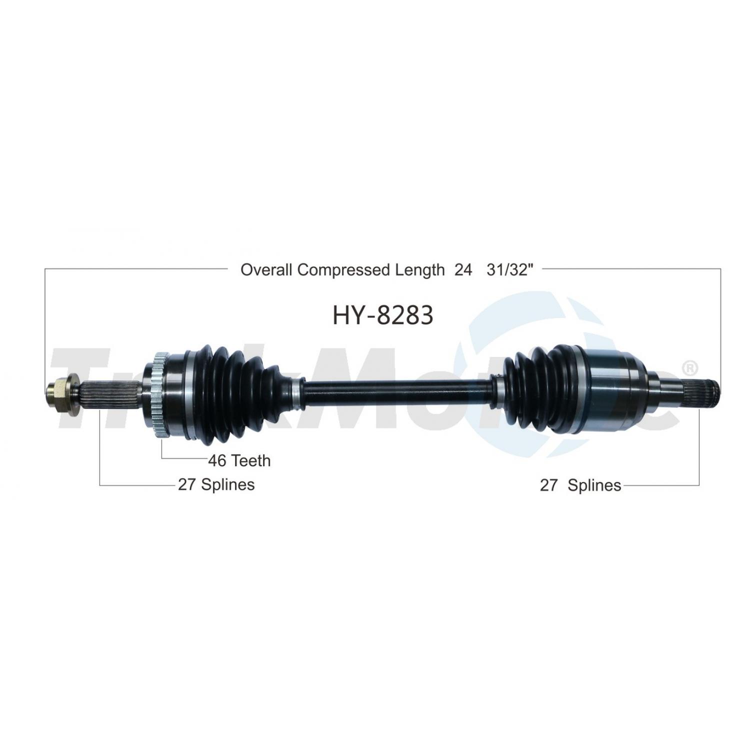 TrakMotive HY8283 - CV Axle Shaft TrakMotive HY8283 CV Axle Shaft product image 1 of 3
