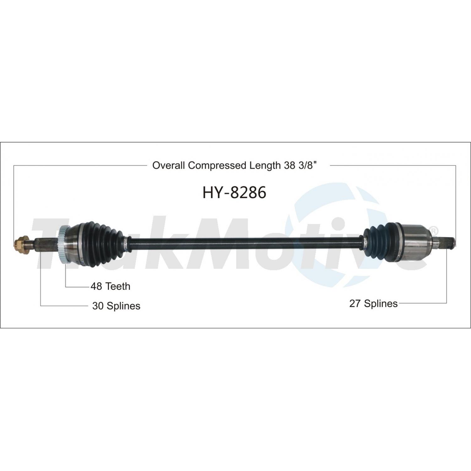 TrakMotive HY8286 - CV Axle Shaft TrakMotive HY8286 CV Axle Shaft product image 1 of 3