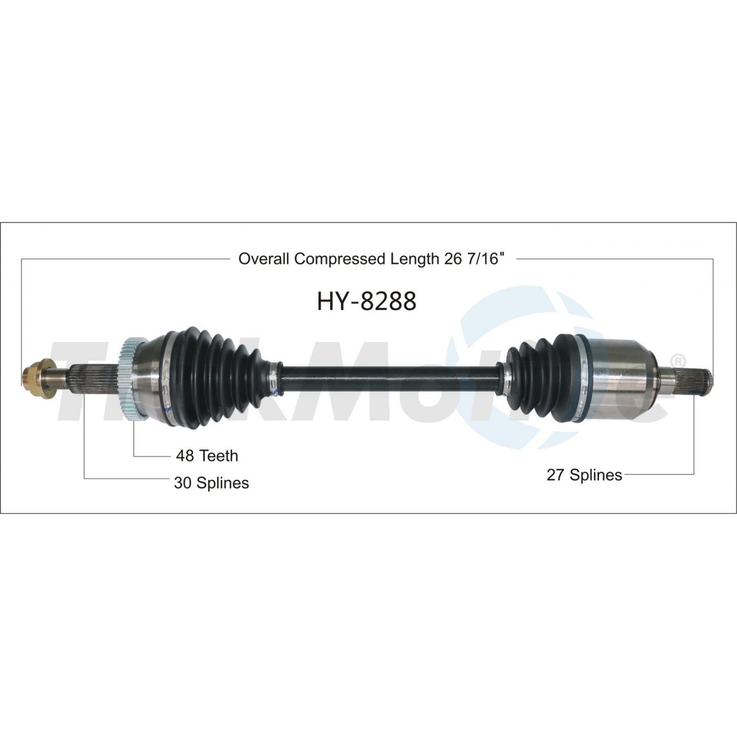 TrakMotive HY8288 - CV Axle Shaft TrakMotive HY8288 CV Axle Shaft product image 1 of 3