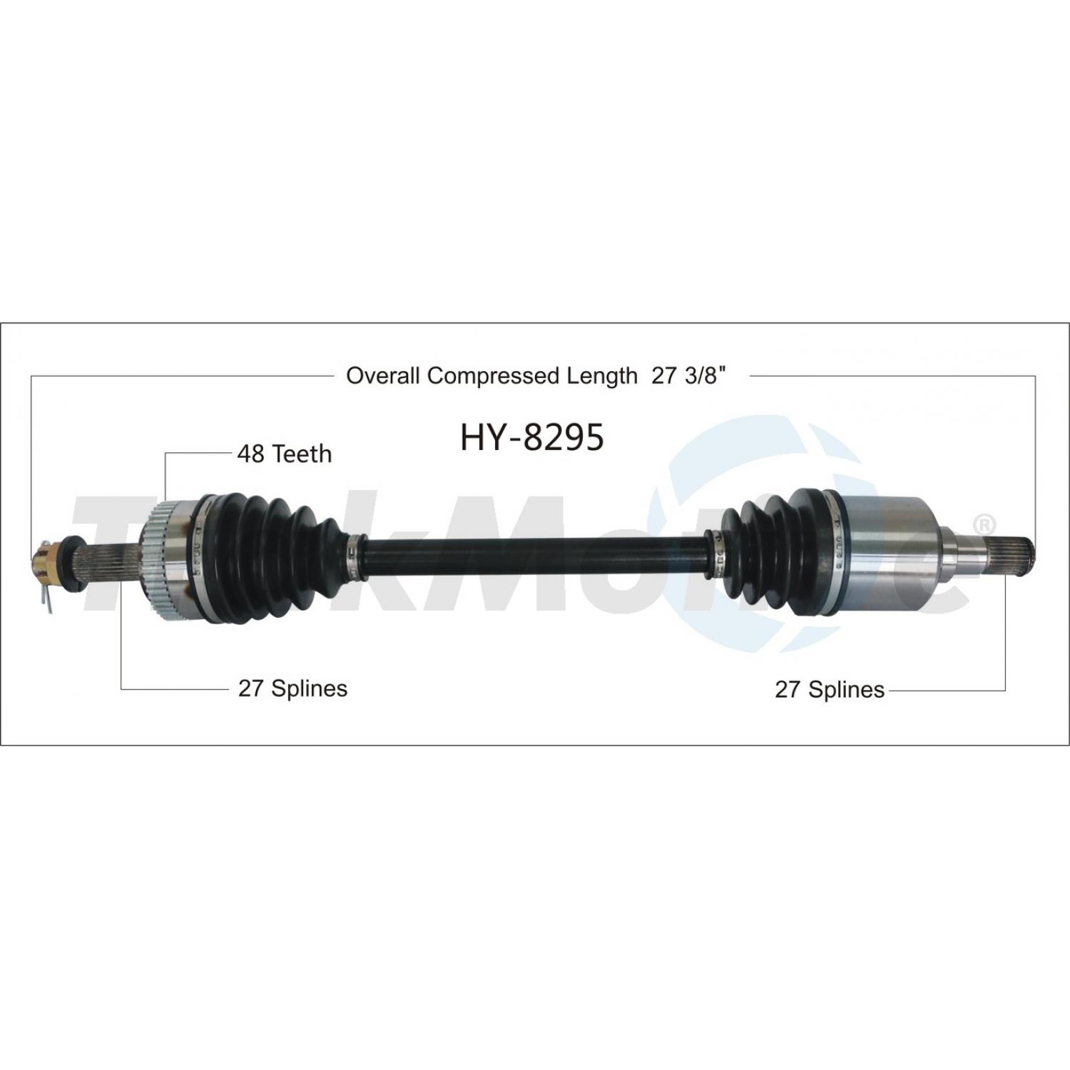 TrakMotive HY8295 - CV Axle Shaft TrakMotive HY8295 CV Axle Shaft product image 1 of 3